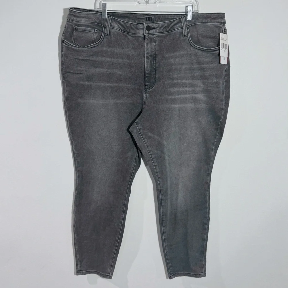 NWT Stitch Fix Kut From The Kloth High Rise Fab Ab‎ Ankle Skinny Gray Size 24W